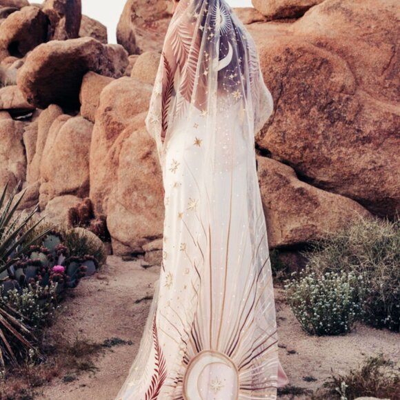 Rue De Seine "Desert Rose" Bridal Veil - Ivory - New/Never Worn - Picture 8 of 9